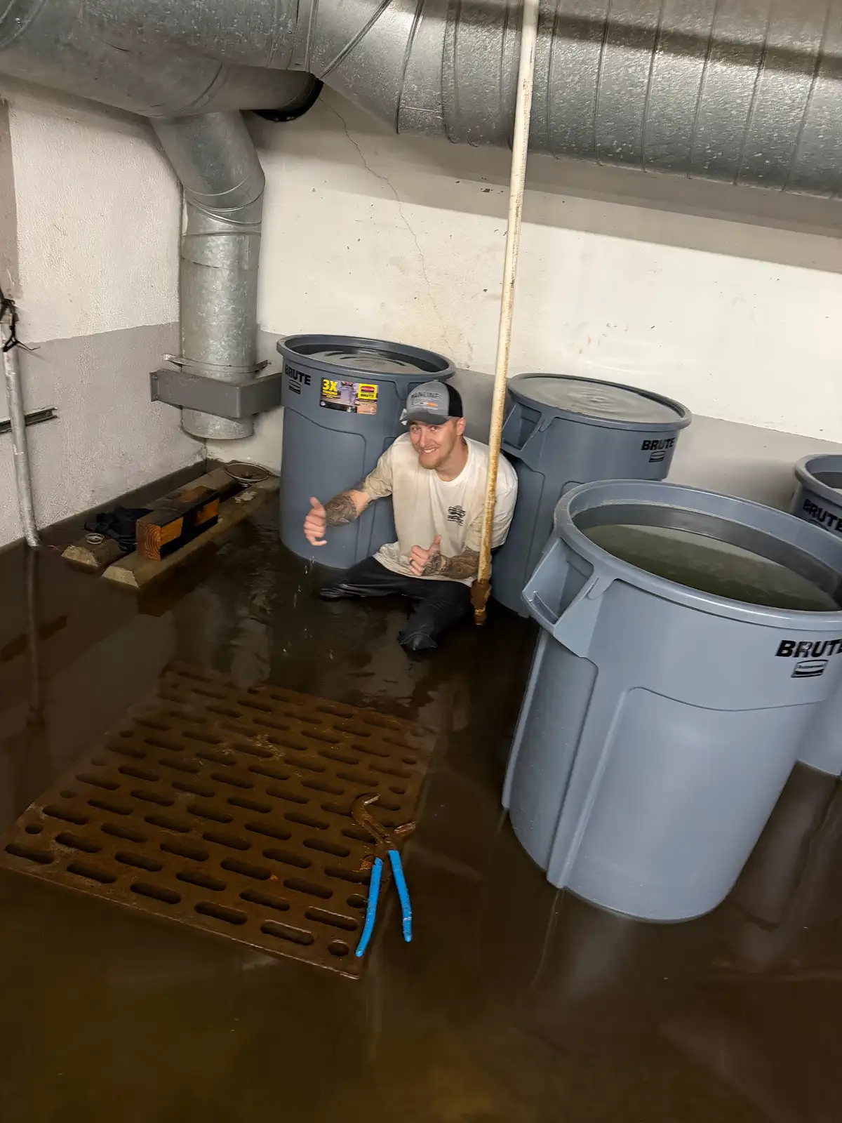 Mainline Plumbing sump pump replacement with battery backup — serving San Pedro, California